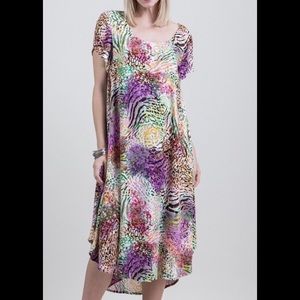 New size small Animal print dress sundress